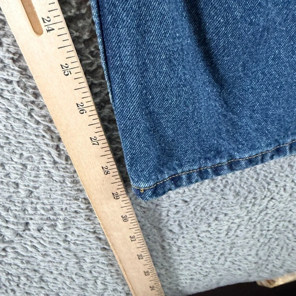 Vintage Axist Jeans Mens 40x29 Blue Cotton Denim Straight Leg Baggy Workwear